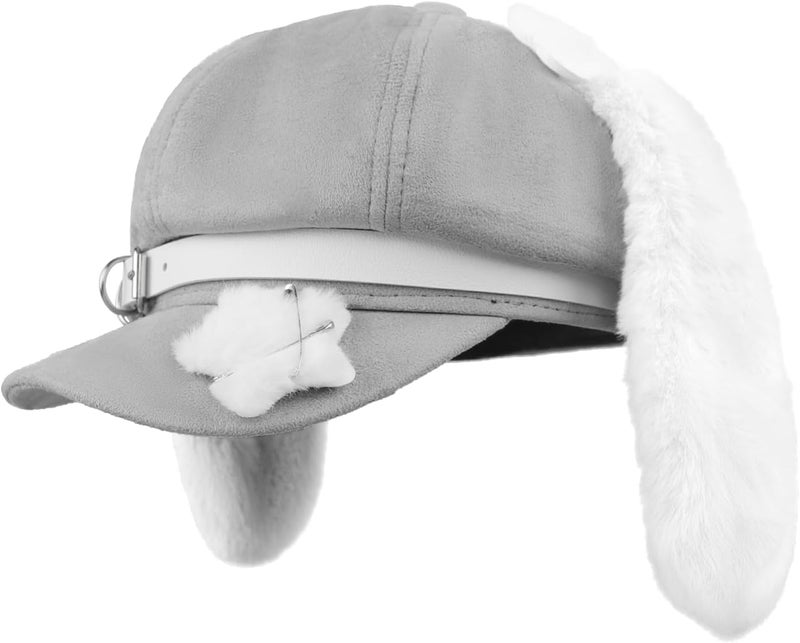 BXT Lovely Women Beret Hat Cap with Long Puppy Ears Artists Painter's Hat for Students Teenage Girls - Image 1